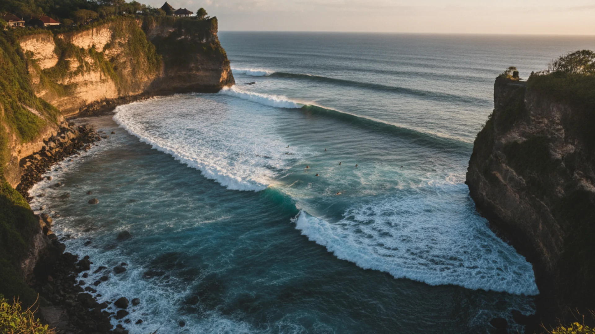 Surf lesson at Uluwatu on the Bukit peninsula, Bali