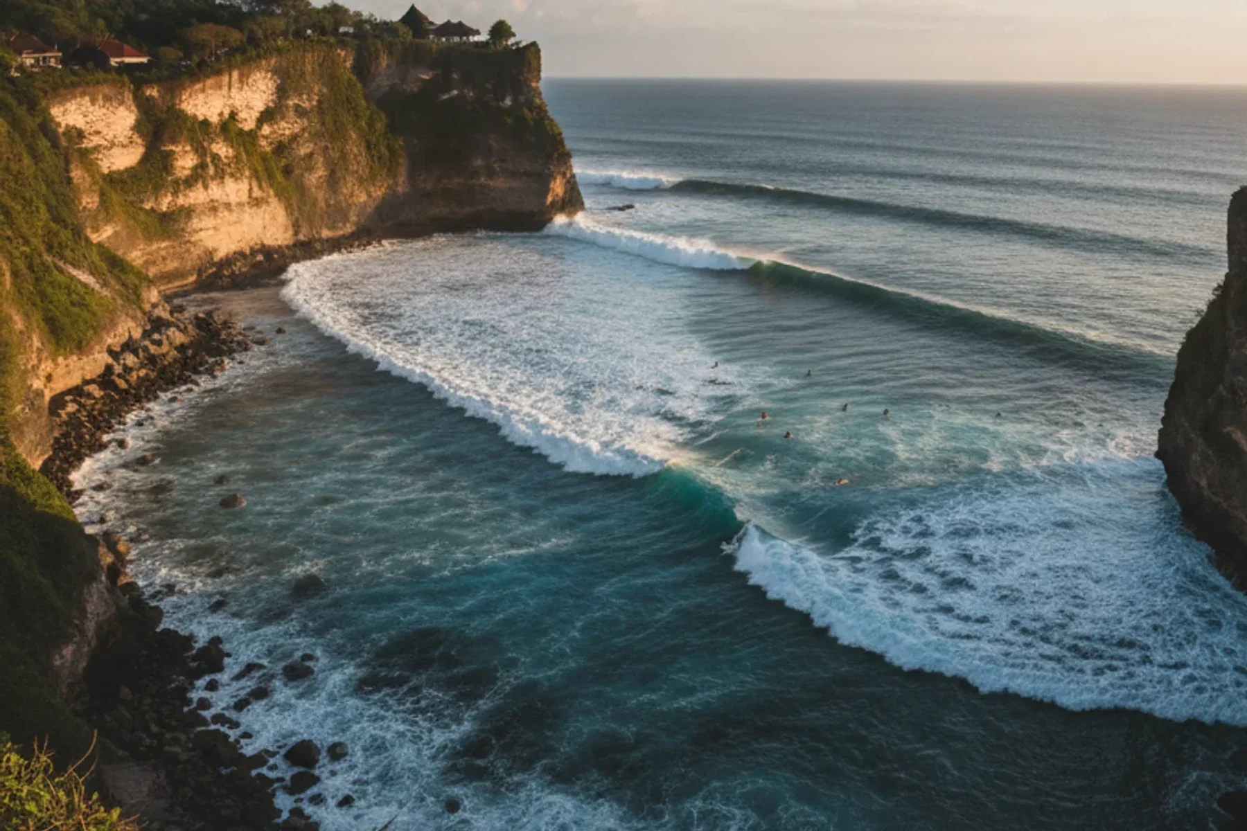 Surf lesson at Uluwatu on the Bukit peninsula, Bali